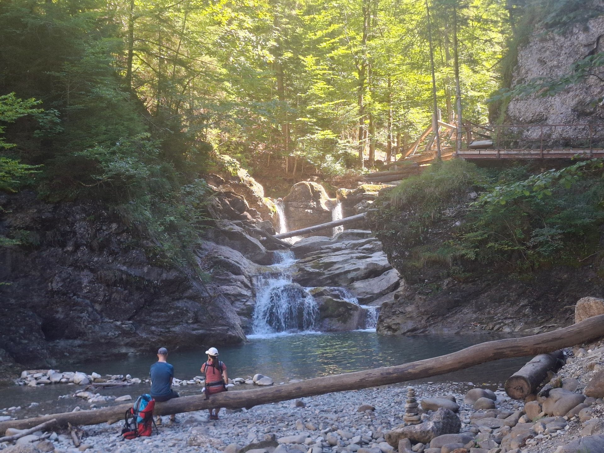 Wasserfall im Gunzesrieder Tobel